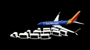 Premium Airport schwarze Gepäckwagen für Gemini Jets/NG Modelle im Maßstab 1:400 - Bild 1 von 3