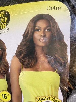 Outre Lace Part Wig Synthetic 16" JUSTINE Color 2 The Daily Wig Hair - Image 1 of 3