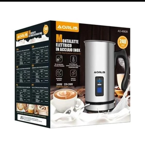 Montalatte Elettrico Aorlis AO-49926 - 500W Acciaio Inox Caldo/Freddo 240ml - Picture 1 of 3