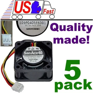 Lot5pcs Ball Bearing 40mm*20mm 109P0405F6D01 5VDC/5V Fan/Cooler/Blower 3pin/Wire - Picture 1 of 2