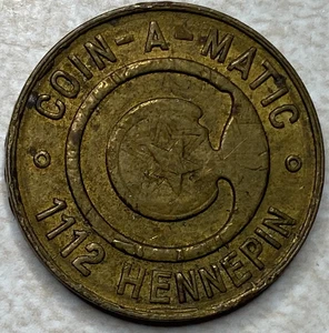 Coin-A-Matic Hennepin MN Minnesota Minneapolis Token T2263 - Picture 1 of 5