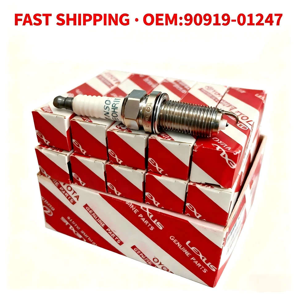 FOR TOYOTA LEXUS GENUINE OEM IRIDIUM SPARK PLUG SET OF 10*PCS 90919-01247 - Image 1 of 4