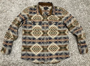 Pendleton La Pine Aztec Wool Long Sleeve Overshirt Shirt Fitted XL - Picture 1 of 9