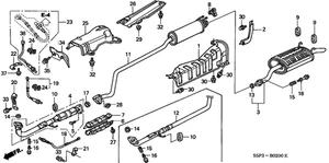 Genuine Honda Pipe B Ex 18220-S5P-A02 - Picture 1 of 1