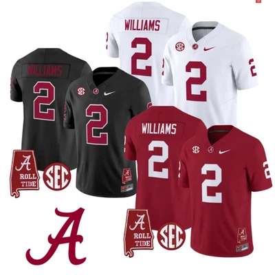 YOUTH Ryan #2 Williams Throwback Alabama Stitched Jersey Crimson/White/Black