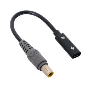 JSER Xiwai Type C USB-C Female Input to DC Power PD Charge Cable fit for... - Photo 1/9