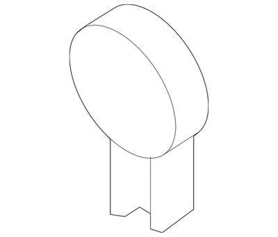 Cubierta de bisagra genuina Volkswagen 1C0-864-280-C-2QL Foto 1 de 2