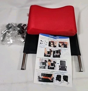 Höhenverstellbare Rollstuhl Kopfstütze Nackenstütze Rot Offener Karton Neu KOSTENLOSER VERSAND - Bild 1 von 4