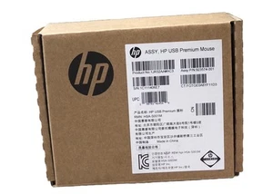 HP USB Wired Mouse Black Sealed Box Computer Laptop PC 1JR32AA - Picture 1 of 3
