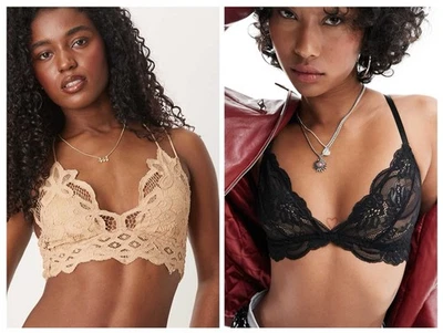 Juego de bralette Free People Intimately FP Adella & Last Dance para mujer L arena negra Foto 1 de 4