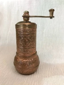 Turkish Handmade Grinder Pepper Grinder Spice Grinder Pepper Mill Madeof copper - Picture 1 of 11