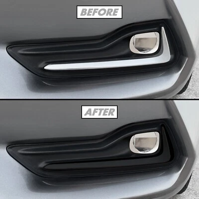 Chrome Delete Blackout Overlay for 2017-22 Infiniti Q60 Coupe Foglight Trim - Image 1 of 4