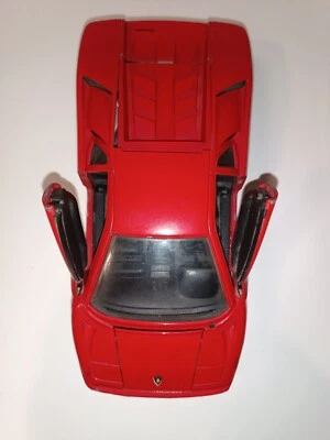 LAMBORGHINI DIABLO Maisto auto rossa diecast red sporting car 1:24 1990 art31903 - Immagine 1 di 4