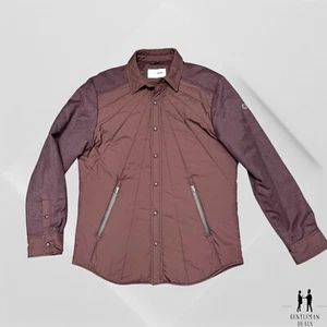 Alphatauri Men's Wool Viscose Puffer Shirt Jacket Overshirt L Orth V2.Y0.02 - Picture 1 of 23