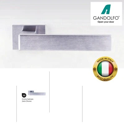 Coppia maniglie maniglia per porte interne modello VENARIA, design squadrato - Immagine 1 di 2