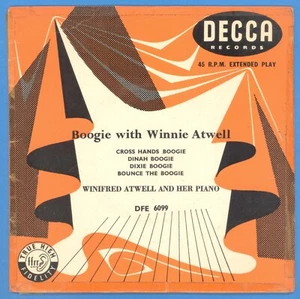 WINIFRED ATWELL “Boogie With Winnie Atwell” DECCA EP - Picture 1 of 4