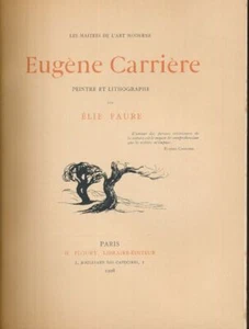 Eugène Carrière  Peintre et Lithographe. Exemplaire de tête su - Picture 1 of 1