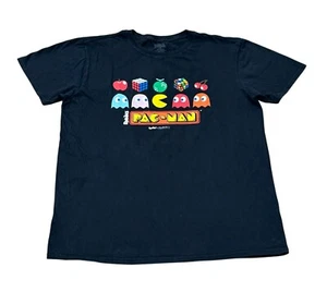 Pac-Man Rubiks Cube Games Brisco Mens Tshirt Size Large Black Y2K - Picture 1 of 3