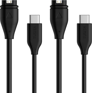 USB-C Plug Charging/Data Cable Compatible with Garmin Watch - 1M, 2-Pack - Picture 1 of 9