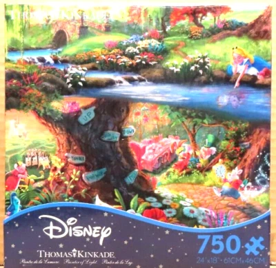 PUZZLE THOMAS KINKADE 090816-21081-A ALICIA EN EL PAÍS DE LAS MARAVILLAS CLÁSICOS DE DISNEY 750 Foto 1 de 2