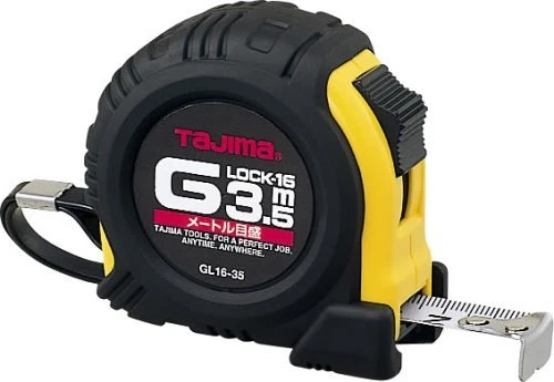 Tajima Japan Measuring Tape 3.5m Shock Absorber Tough G Lock-16 GL16-35BL - Image 1 of 1