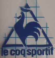 Blue Retro Le coq Sportif Logo Flocked Vinyl Press on clothing football shirt