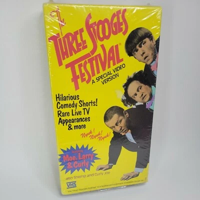 Sealed VHS The Three Stooges 1987 Festival Special Video Version Moe Larry Curly - Image 1 of 4