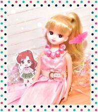 Takara Tomy Licca-chan Rika-chan Doll LD-09 Pink Dress Blond Hair Japan