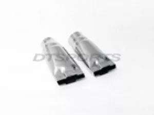PAR DT-25055A PUNTA DE ESCAPE INOXIDABLE PAJARITA 2.5" ENTRADA 4.5 X 1.7" SALIDA 9" LARGO - Imagen 1 de 3