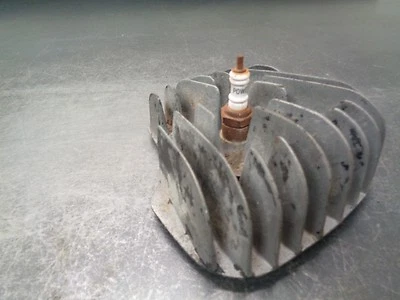 1980 80 YAMAHA MX100 MX 100 BIKE MOTORCYCLE ENGINE CYLINDER HEAD GUARD SPARK  - Image 1 of 4