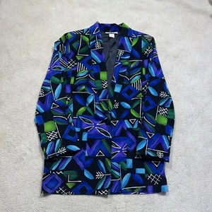 Chaqueta cuadrada Kensington para mujer Blazer mediano cuadrado vintage novio floral NUEVO - Imagen 1 de 18