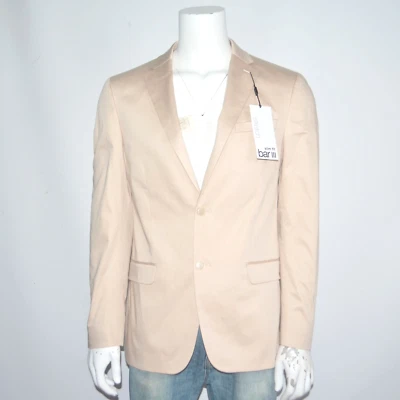 NWT BAR III Slim Fit Stretch Cotton Tan Two Button Blazer Sport Coat Sz 40L - Image 1 of 4