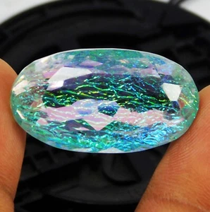 CERTIFIED 57.00 Ct Natural Monarch Fire Opal Doublet Oval Cut Loose Gemstone - Picture 1 of 12