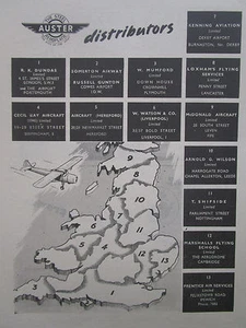 6/1947 PUB AUSTER AIRCRAFT STEEL AEROPLANE DISTRIBUTORS LEICESTER ORIGINAL AD - Imagen 1 de 2