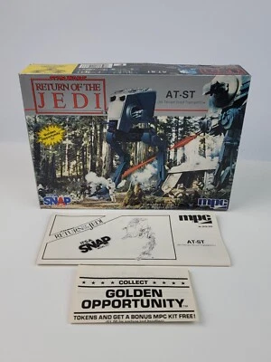 Vintage 1984 MPC Star Wars AT-ST Molde Kit EMPTY box w/ manual Very nice box - Image 1 of 4
