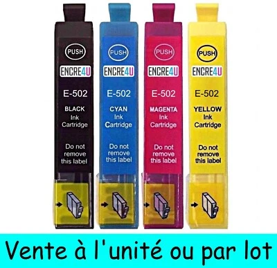 ENCRE4U - Cartouches d'encre compatibles 502 XL Série JUMELLES ( non OEM Epson )