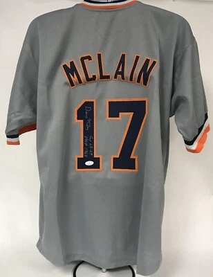 Denny McLain Signed Autographed Cy Young & MVP Stats Detroit XL Jersey : JSA COA - Image 1 of 3