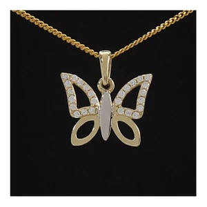 Colgante Mariposa Oro 333 con Circonia 40 - 55 cm m. Diferentes. Cadenas de oro - Imagen 1 de 16