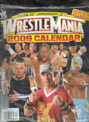 New Sealed WWE Magazine Collectors Edition Wrestlemania Official 2009 Calendar - Image 1 of 2