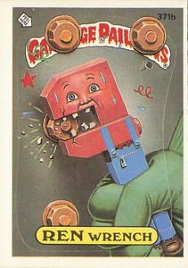 1987 Topps Garbage Pail Kids Ren Wrench  #371b NM