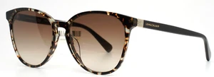 LONGCHAMP LO647S 228 Havana Aqua Womens Round Sunglasses 53-16-140 B:47 A - Picture 1 of 14