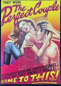 They Were The Perfect Couple, tarjeta deslizante, RARA - tarjeta vintage - Imagen 1 de 3