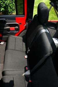 Jeep Wrangler Jk 07-17 Black Rear Seat Cover 4 Door  X 13264.01