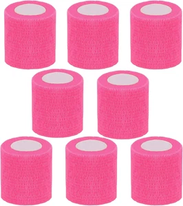 8 Pack Adhesive Bandage Wrap 2 Inch 5 Yards Sports Athletic Tape Vet Wrap - Picture 1 of 15