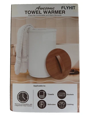 Cubo calentador de toallas FLYHIT, toallas extra grandes 4 ajustes de temporizador (CAJA ABIERTA) Foto 1 de 4