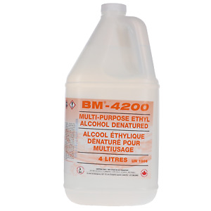 B.M. Group BM-4200 Multi-Purpose Ethyl Alcohol Denatured 99% 4 Litres