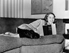 Italian Born Actress Pier Angeli Reads A Copy Of The Book &#39;Nationa - Old Photo