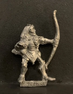 High Elf Melnibonean Archer Vanarel 1980s Citadel EC01 Metal Warhammer OOP GW - Image 1 of 2