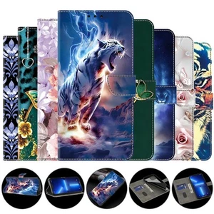 Painting Flip Wallet Case Phone Case Cover for Huawei Honor 200 Pro 70 50 X8 X9 - Picture 1 of 20