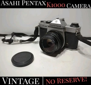 ✨VINTAGE✨Asahi Pentax K1000 35mm SLR film camera with SMC Pentax 50mm lens - Picture 1 of 17
